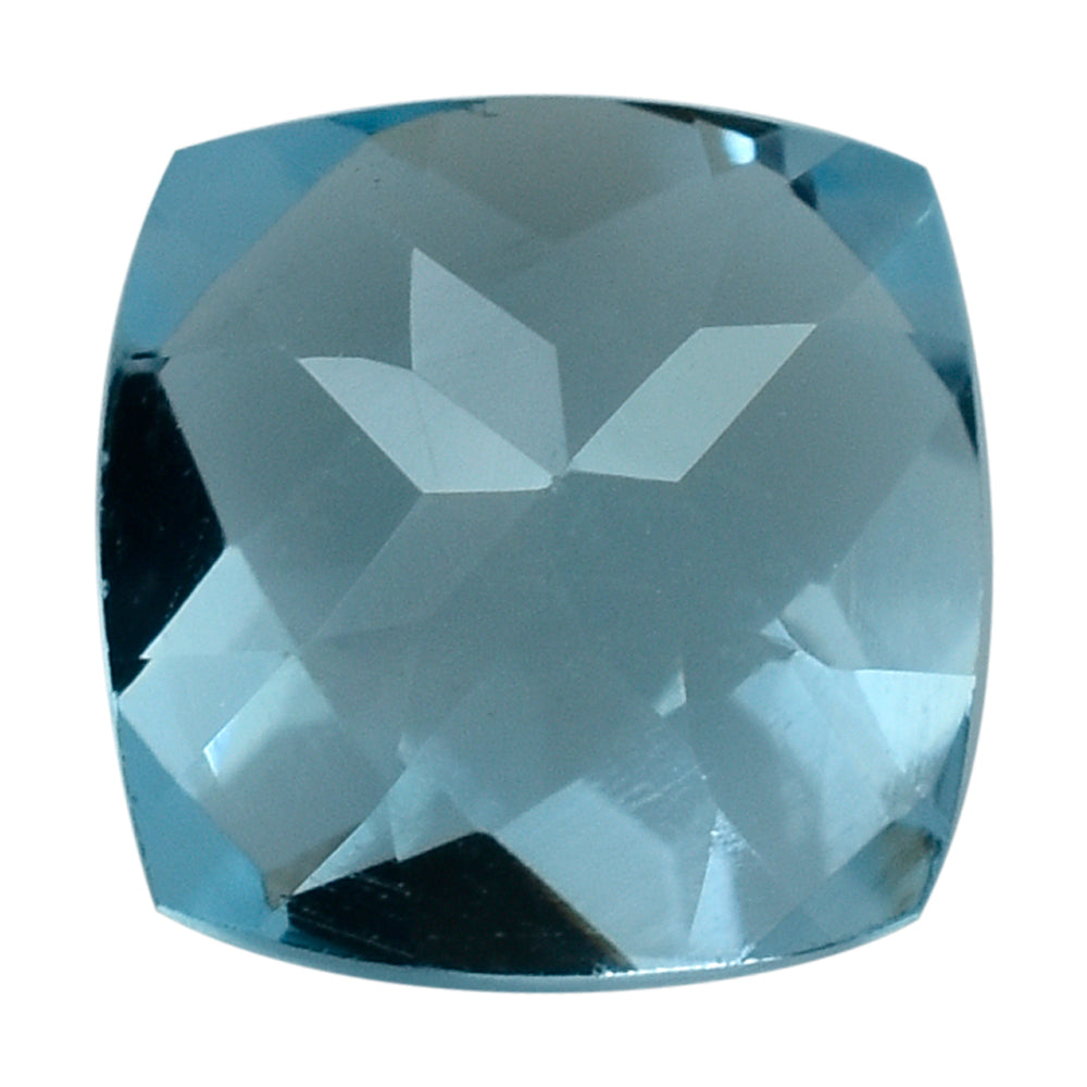 SKY BLUE TOPAZ CHECKER CUT CUSHION 6.00MM 1.11 Cts.
