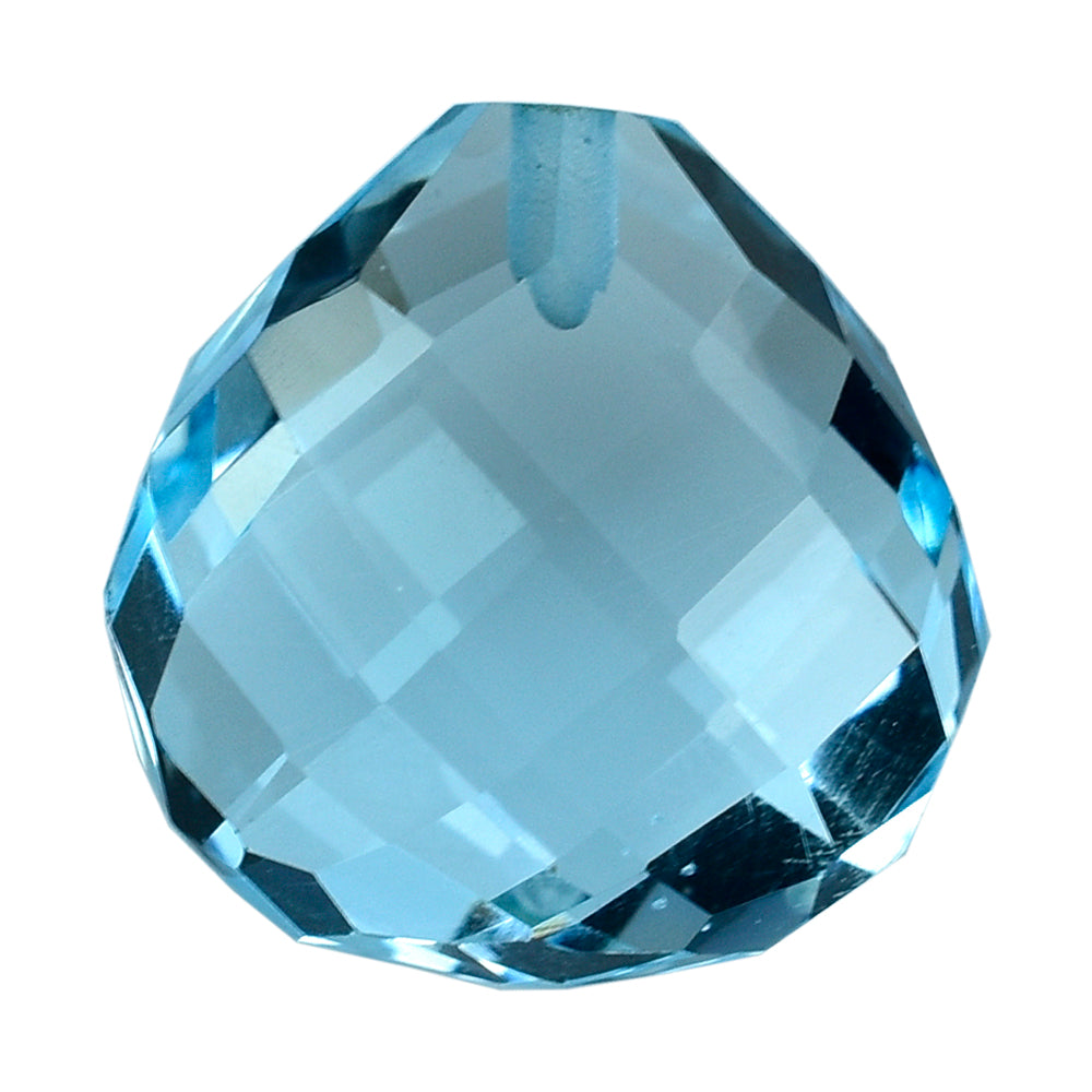 SKY BLUE TOPAZ BRIOLETTE HEART 12.00MM 8.49 Cts.