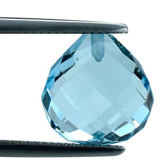 SKY BLUE TOPAZ BRIOLETTE HEART 12.00MM 8.49 Cts.