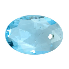 SKY BLUE TOPAZ ROSE CUT BRIOLETTE OVAL (FULL DRILL/SI) 12X8MM 2.76 Cts.