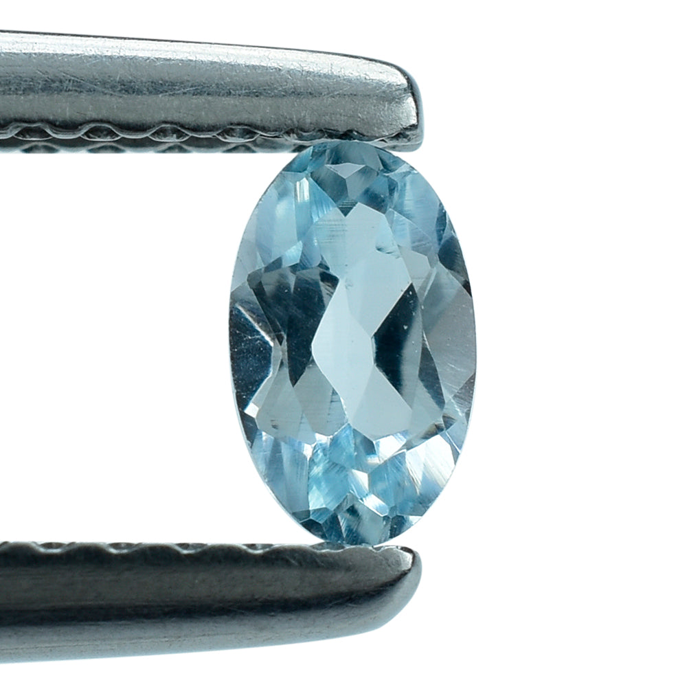 SKY BLUE TOPAZ CUT OVAL 5X3MM 0.26 Cts.