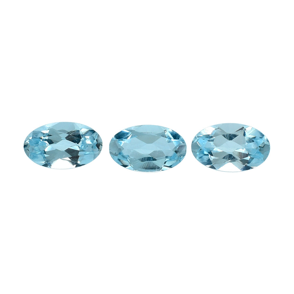 SKY BLUE TOPAZ CUT OVAL 5X3MM 0.26 Cts.