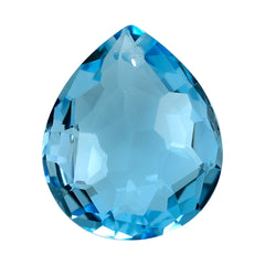 SKY BLUE TOPAZ IRREGULAR CUT BRIOLETTE PEAR (FULL DRILL) 19X16MM 18.18 Cts.