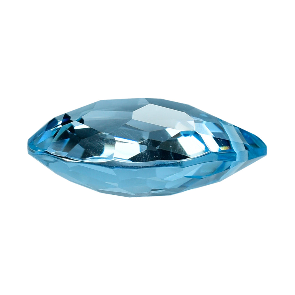 SKY BLUE TOPAZ IRREGULAR CUT BRIOLETTE PEAR (FULL DRILL) 19X16MM 18.18 Cts.