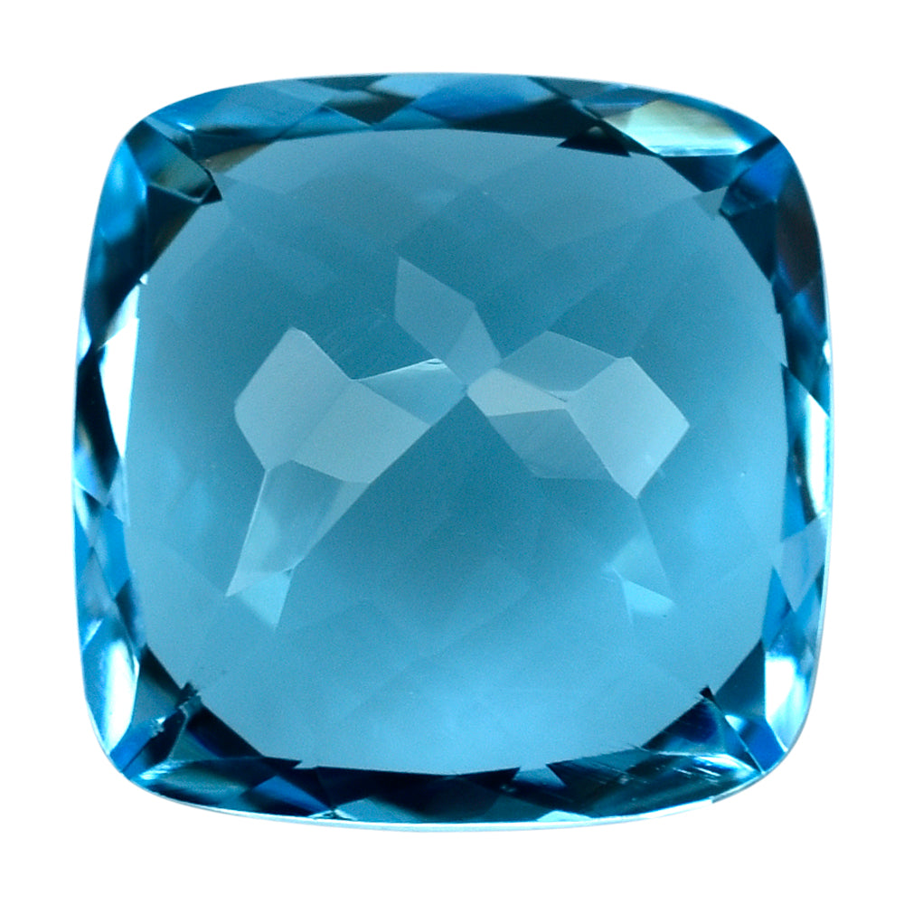 SKY BLUE TOPAZ CUT CUSHION 13.00MM 12.59 Cts.