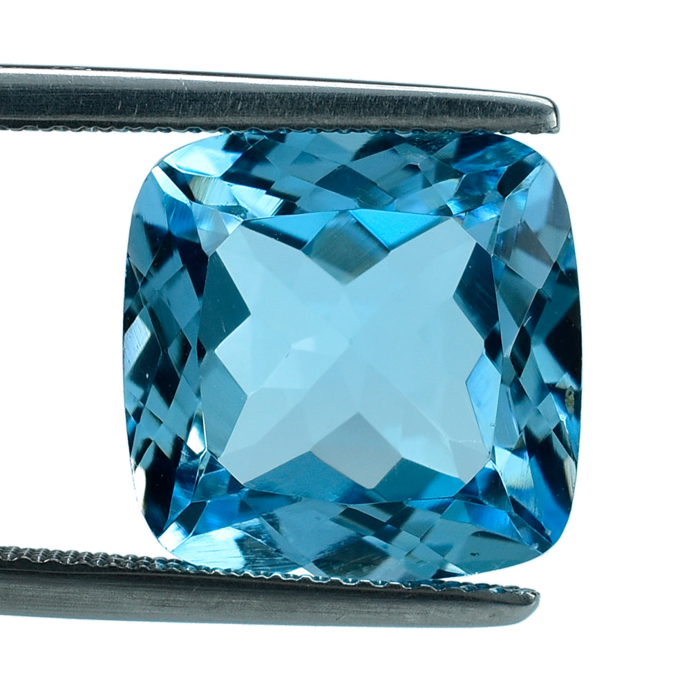 SKY BLUE TOPAZ CUT CUSHION 13.00MM 12.59 Cts.