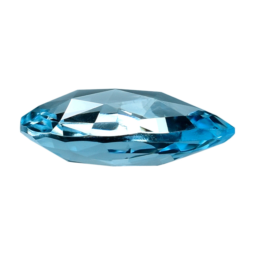 SKY BLUE TOPAZ ROSE CUT BRIOLETTE PEAR 14X10MM 5.45 Cts.
