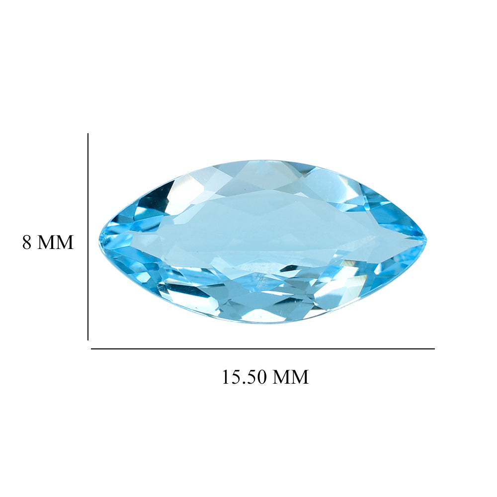 SKY BLUE TOPAZ CUT MARQUISE 15.50X8MM 4.02 Cts.