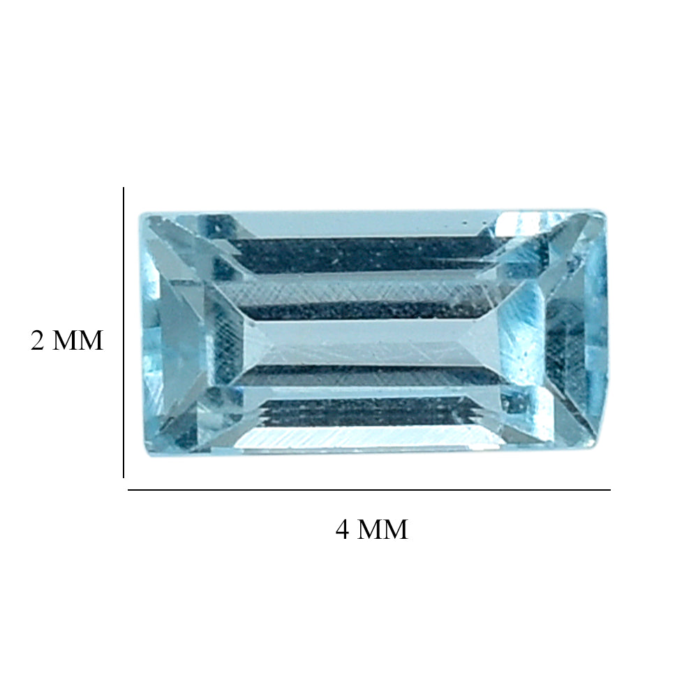 SKY BLUE TOPAZ CUT OCTAGON 4X2MM 0.14 Cts.