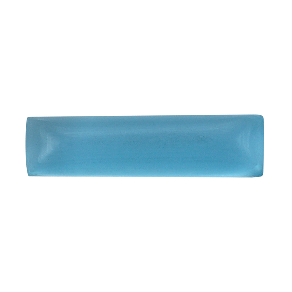 SKY BLUE TOPAZ FROSTED BAGUETTE CAB 16X4MM 2.92 Cts.