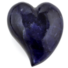 SODALITE PUFFY HEART SACRED (HALF DRILL 1MM) (DES#132) 20X17MM 20 Cts.