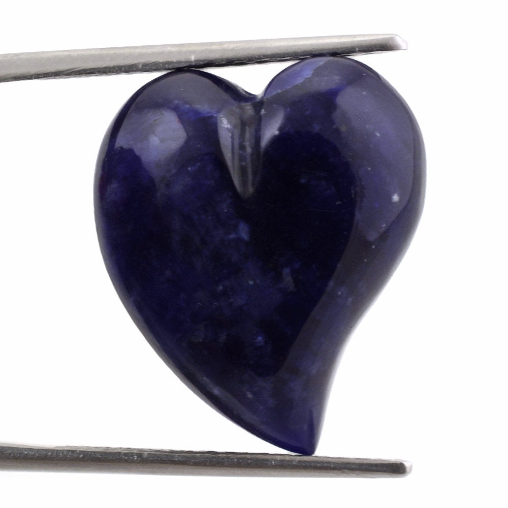 SODALITE PUFFY HEART SACRED (HALF DRILL 1MM) (DES#132) 20X17MM 20 Cts.