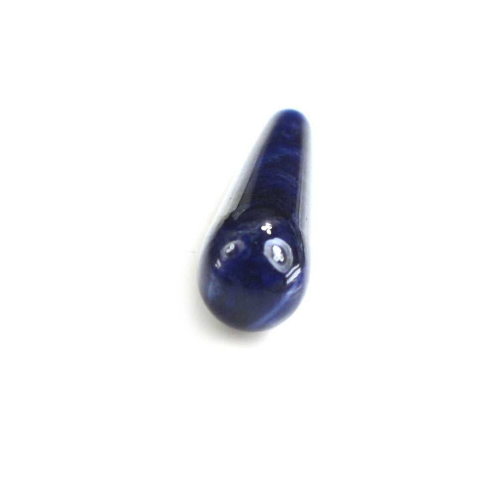 SODALITE PLAIN DROPS (HALF DRILL 0.80MM) 26X6MM 5.30 Cts.