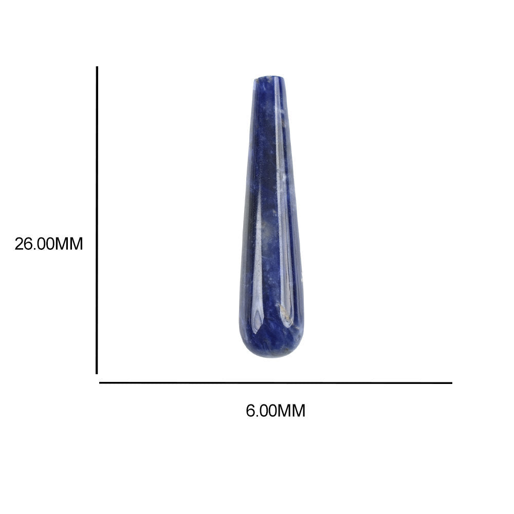 SODALITE PLAIN DROPS (HALF DRILL 0.80MM) 26X6MM 5.30 Cts.