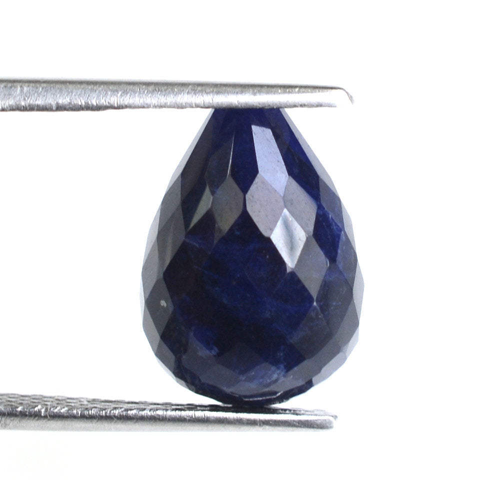 SODALITE FACETED DROPS (HALF DRILL 1.00MM) 14X10MM 8.14 Cts.