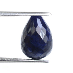 SODALITE FACETED DROPS (HALF DRILL 1.00MM) 14X10MM 8.14 Cts.