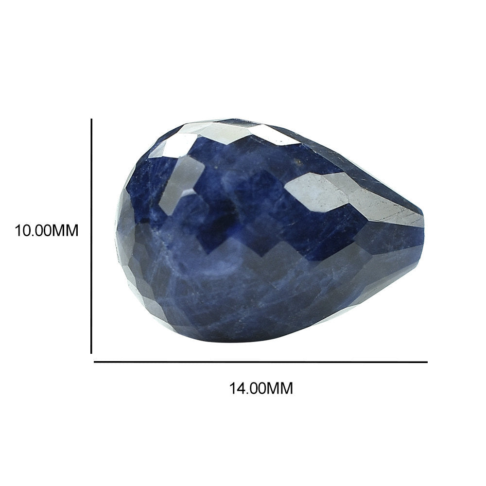 SODALITE FACETED DROPS (HALF DRILL 1.00MM) 14X10MM 8.14 Cts.