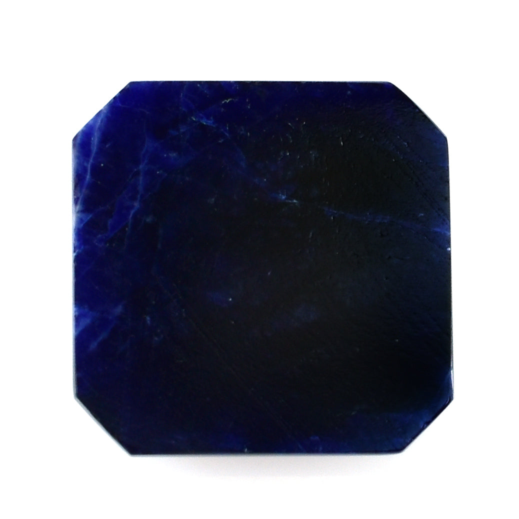 SODALITE TOP TABLE OCTAGON CAB (DARK/SOME WHITE LINE SPOTS) 14.00X14.00 MM 6.40 CTS