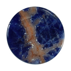 SODALITE ORANGE PLAIN CAB ROUND OPAQUE 12.00X12.00 MM 5.86 Cts.