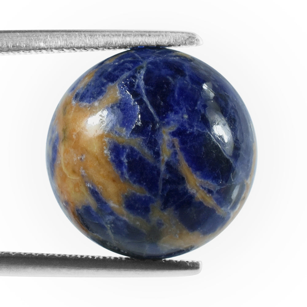 SODALITE ORANGE PLAIN CAB ROUND OPAQUE 16.00X16.00 MM 13.35 Cts.