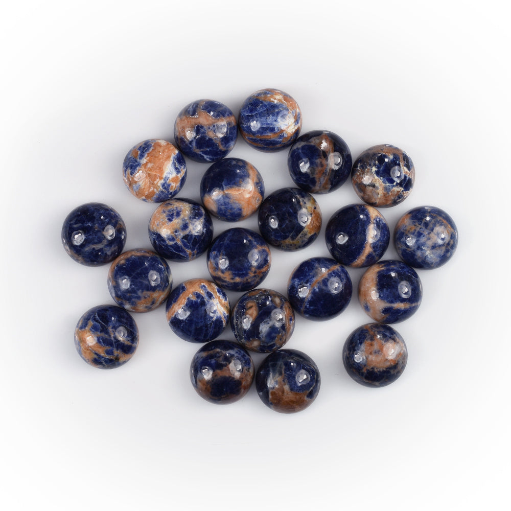 SODALITE ORANGE PLAIN CAB ROUND OPAQUE 16.00X16.00 MM 13.35 Cts.