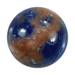 SODALITE ORANGE PLAIN CAB ROUND OPAQUE 10.00X10.00 MM 3.42 Cts.