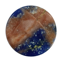 SODALITE ORANGE PLAIN CAB ROUND OPAQUE 10.00X10.00 MM 3.42 Cts.