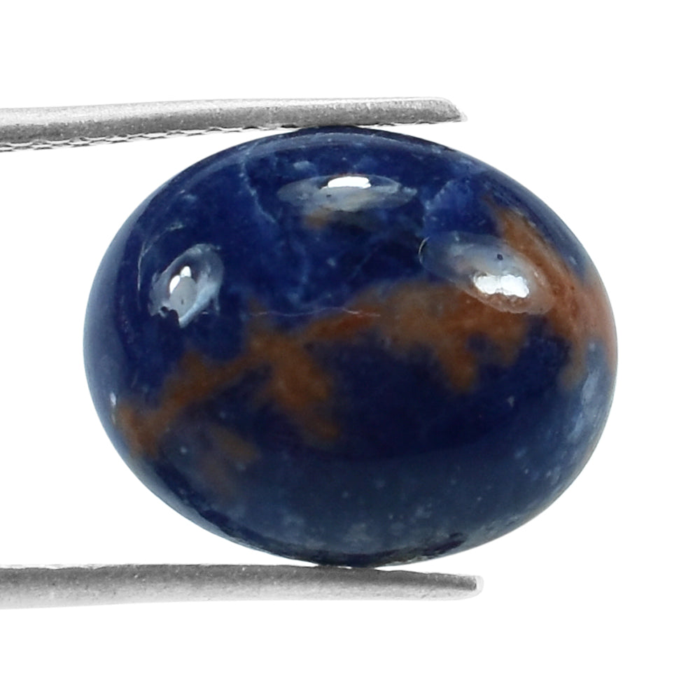 SODALITE ORANGE PLAIN CAB OVAL OPAQUE 12.00X10.00 MM 4.00 Cts.
