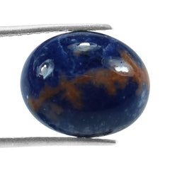 SODALITE ORANGE PLAIN CAB OVAL OPAQUE 12.00X10.00 MM 4.00 Cts.