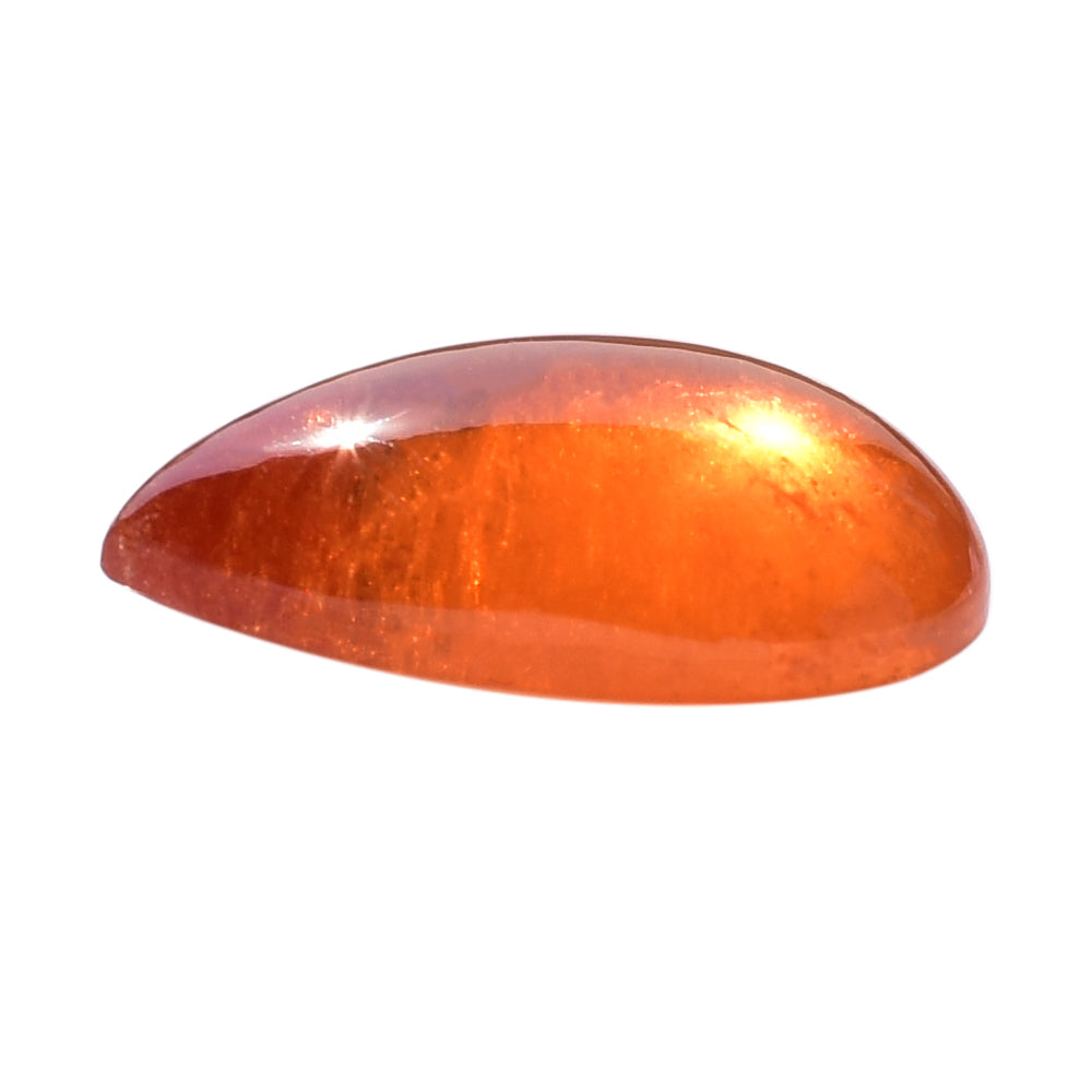 SPESSARITE PLAIN PEAR CAB (A/MILKY) 15.50X11.30 MM 8.93 Cts.