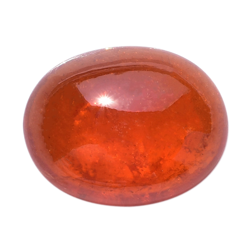 SPESSARITE PLAIN OVAL CAB (AAA/MILKY) 19.00X15.00 MM 22.13 Cts.