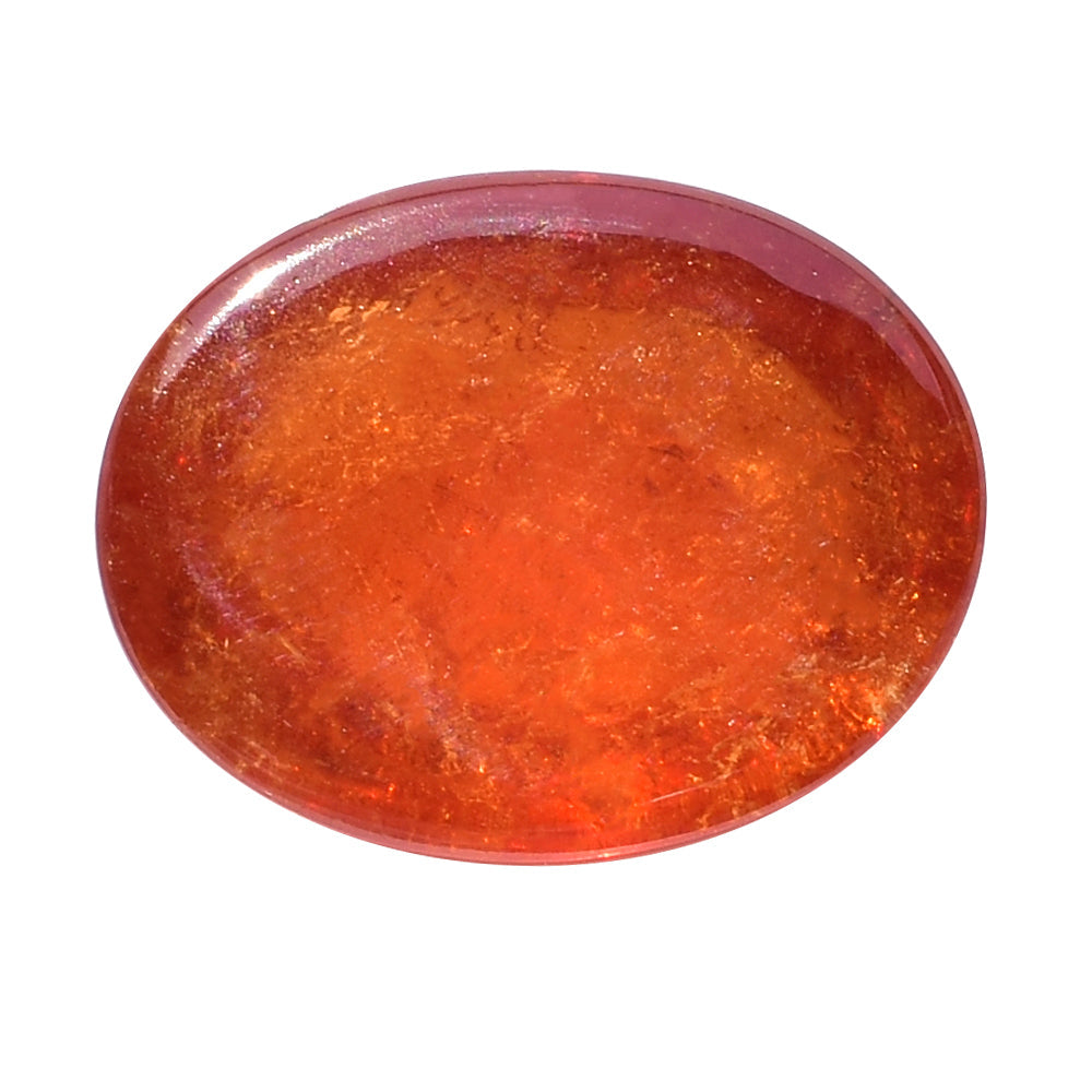 SPESSARITE PLAIN OVAL CAB (AAA/MILKY) 19.00X15.00 MM 22.13 Cts.