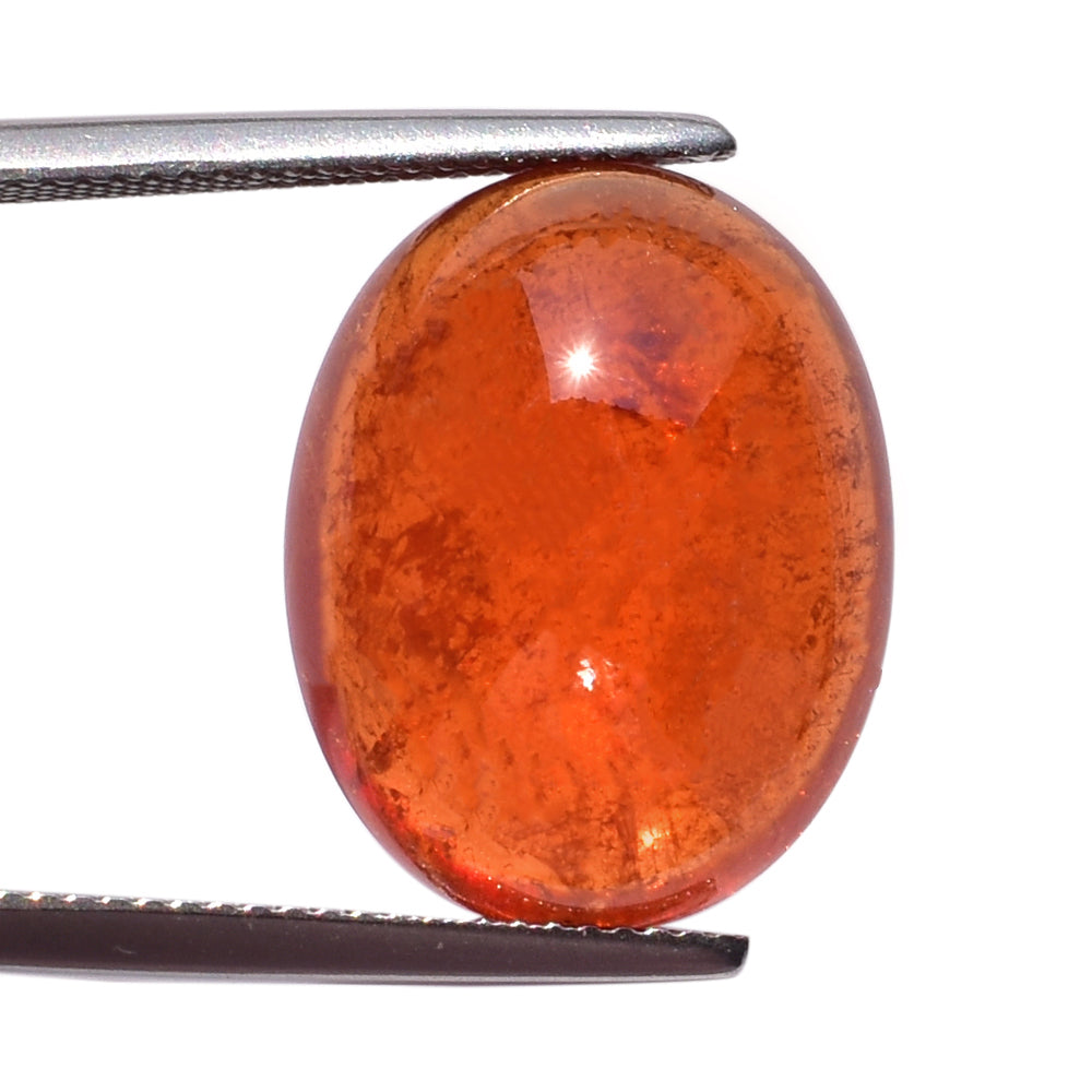 SPESSARITE PLAIN OVAL CAB (AAA/MILKY) 19.00X15.00 MM 22.13 Cts.