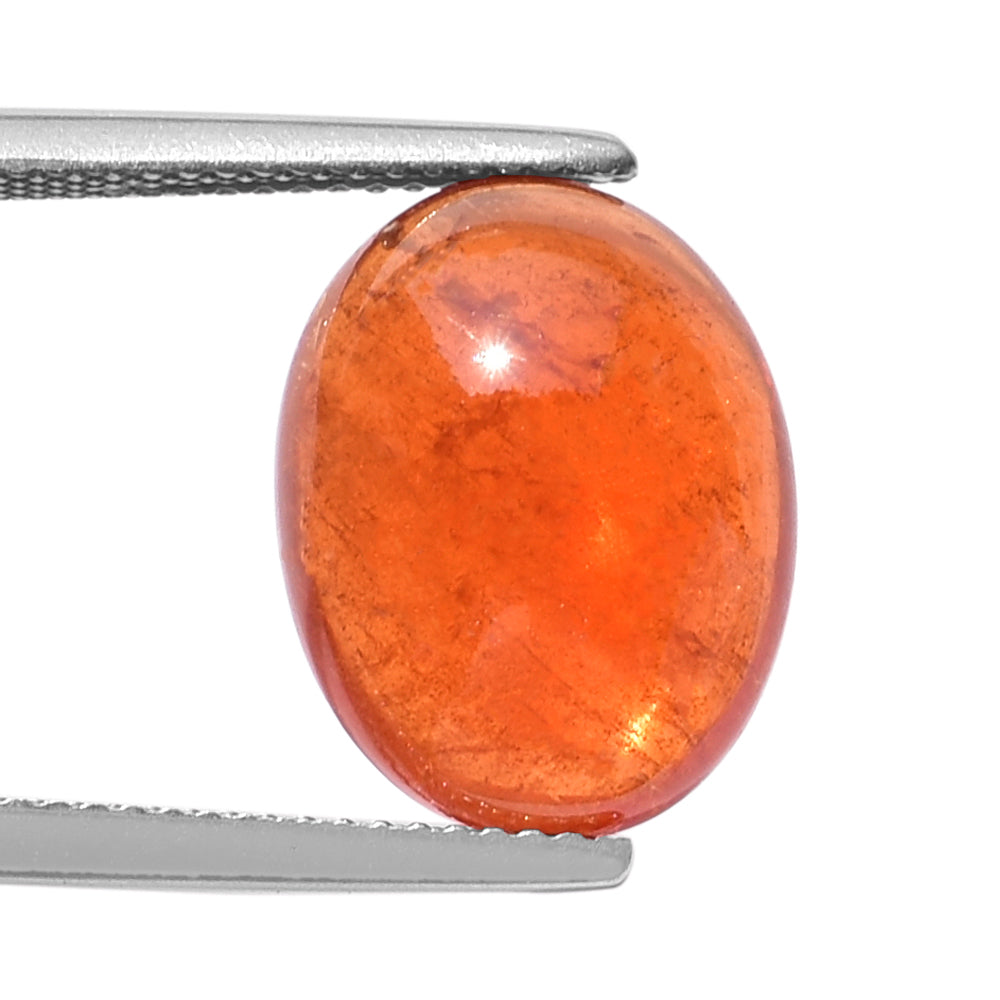 SPESSARITE PLAIN OVAL CAB (AA/MILKY) 15.00X12.00 MM 12.26 Cts.