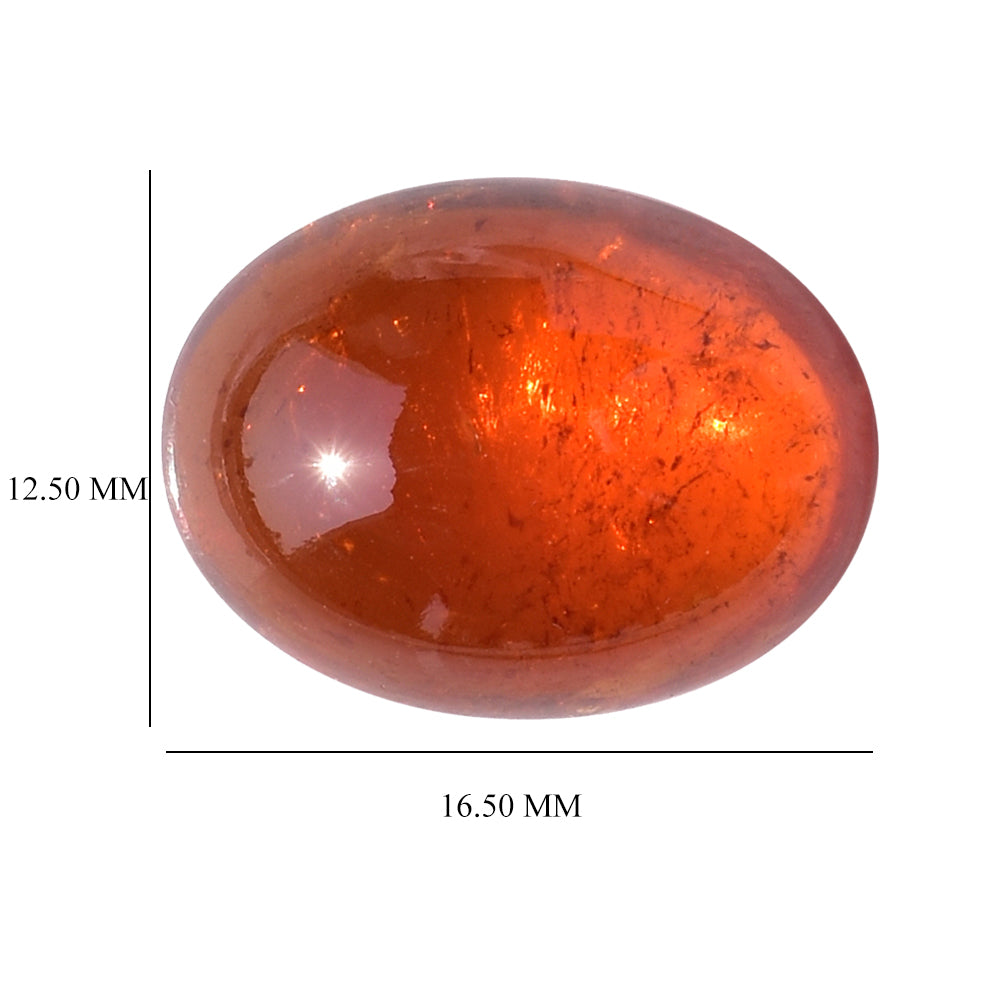 SPESSARITE PLAIN OVAL CAB (AAA/TRANSPARENT) 16.50X12.50 MM 15.34 Cts.