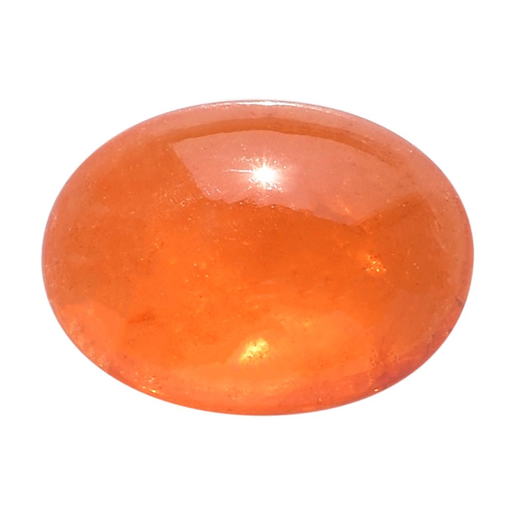 SPESSARITE PLAIN OVAL CAB (A/MILKY) 15.00X11.00 MM 9.59 Cts.