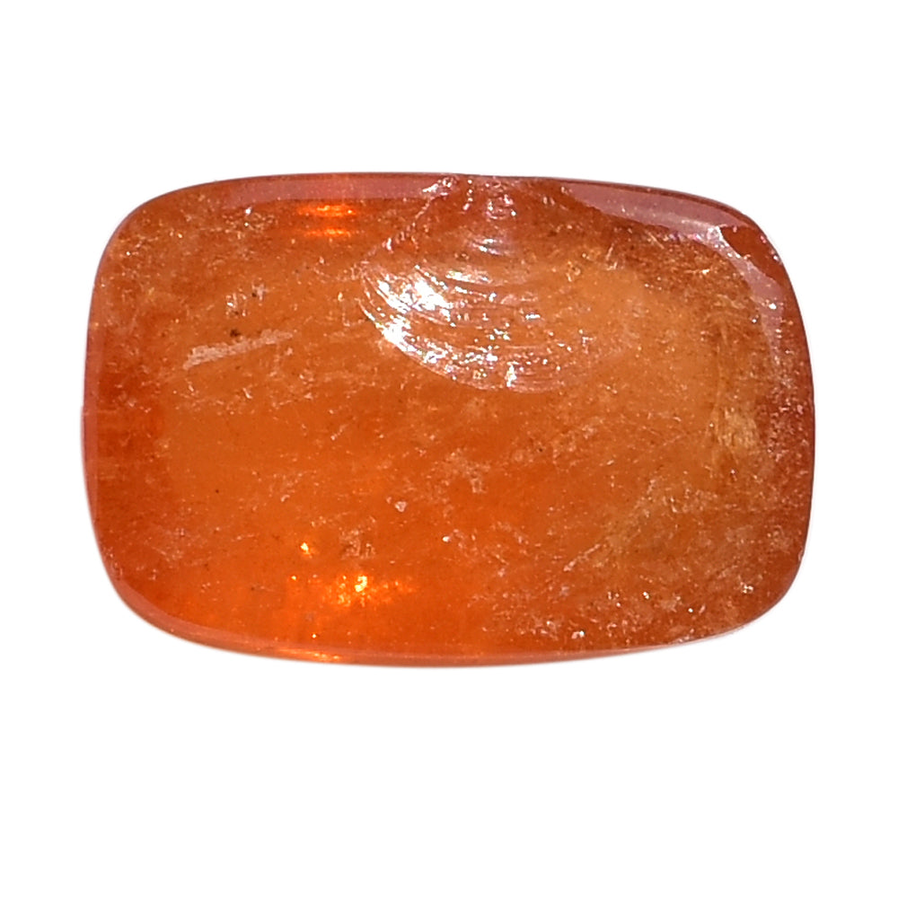 SPESSARITE PLAIN CUSHION CAB (A/MILKY) 13.00X8.50 MM 7.12 Cts.