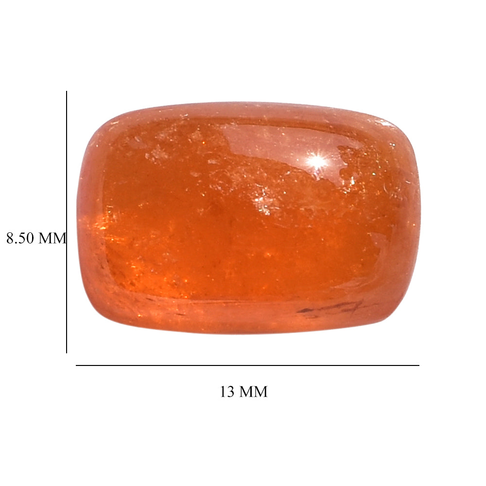 SPESSARITE PLAIN CUSHION CAB (A/MILKY) 13.00X8.50 MM 7.12 Cts.