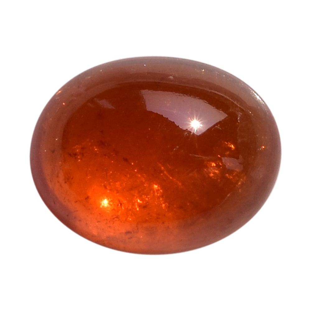 SPESSARITE PLAIN OVAL CAB (AAA/MILKY) 14.00X11.00 MM 11.10 Cts.