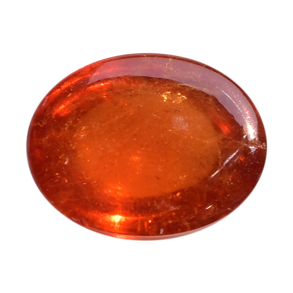 SPESSARITE PLAIN OVAL CAB (AAA/MILKY) 14.00X11.00 MM 11.10 Cts.