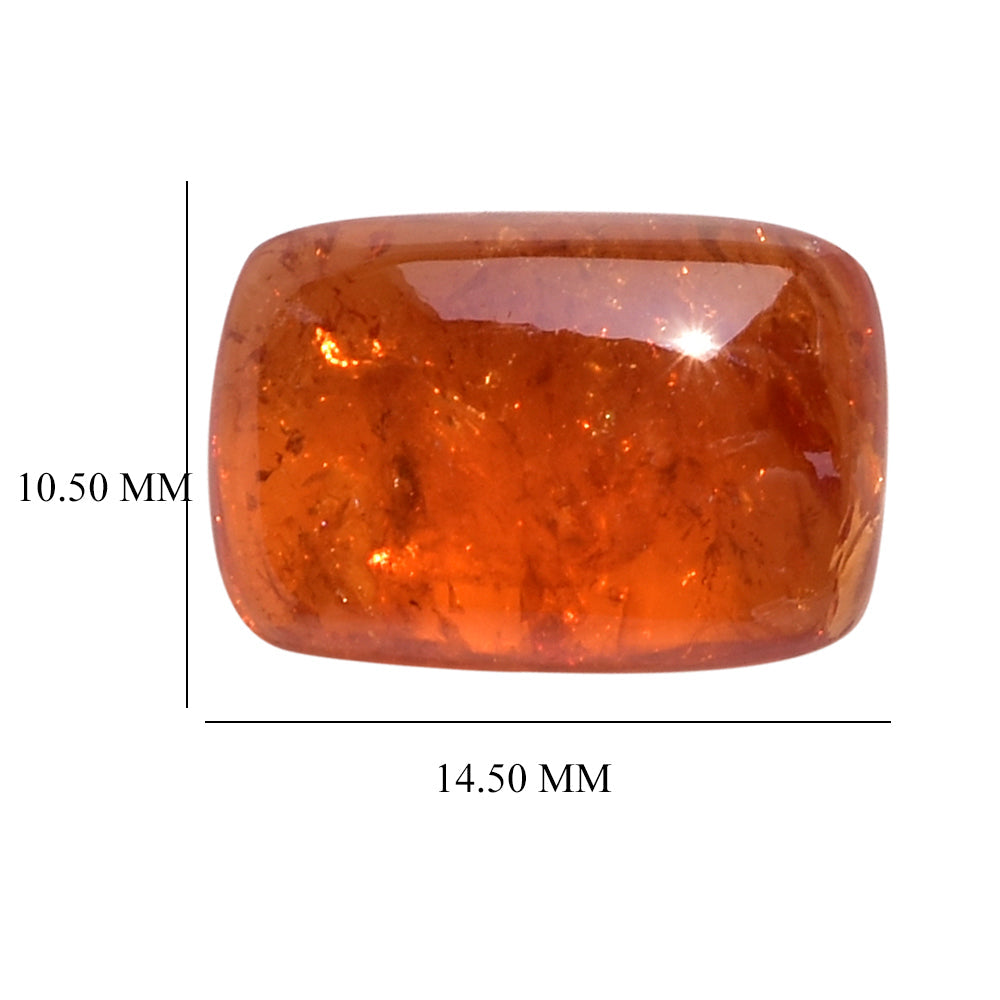 SPESSARITE PLAIN CUSHION CAB (AAA/MILKY) 14.50X10.50 MM 9.91 Cts.