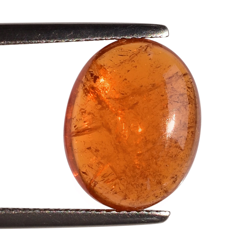 SPESSARITE PLAIN OVAL CAB (AAA/MILKY) 14.50X11.50 MM 10.03 Cts.