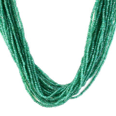 GREEN ONYX 2.50-3.00MM FACETED ROUNDEL BEADS 16" LINE