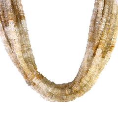 GOLDEN RUTILE 4.00-5.00MM FLAT SQUARE BEADS 16" PER LINE