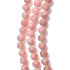 GUAVA QUARTZ PLAIN BALLS 10-10.50MM 8" PER LINE 146.57 Cts.