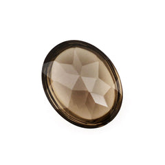 SMOKY QUARTZ BUFFTOP OVAL 10X8MM 2.37Cts.