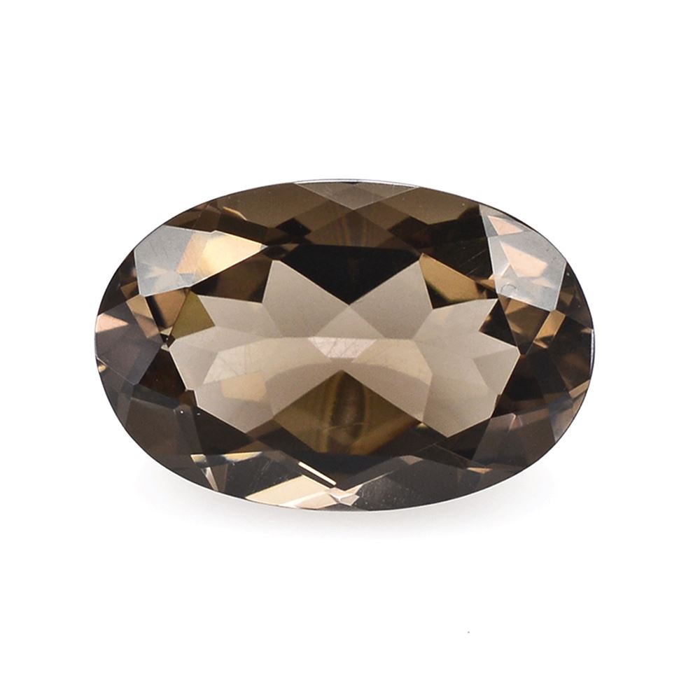 SMOKY QUARTZ CUT OVAL 15X10MM 5.80Cts.