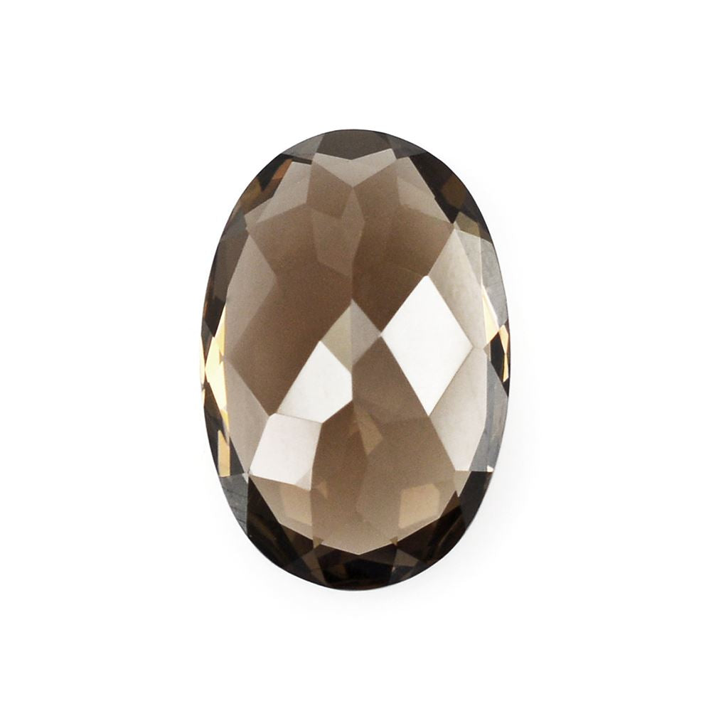 SMOKY QUARTZ CUT OVAL 15X10MM 5.80Cts.