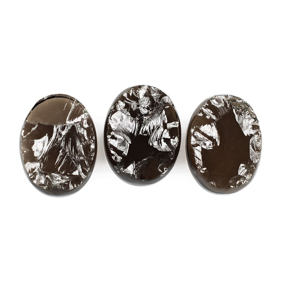 SMOKY QUARTZ ROUGHTOP OVAL CAB 16X12MM 7.90Cts.