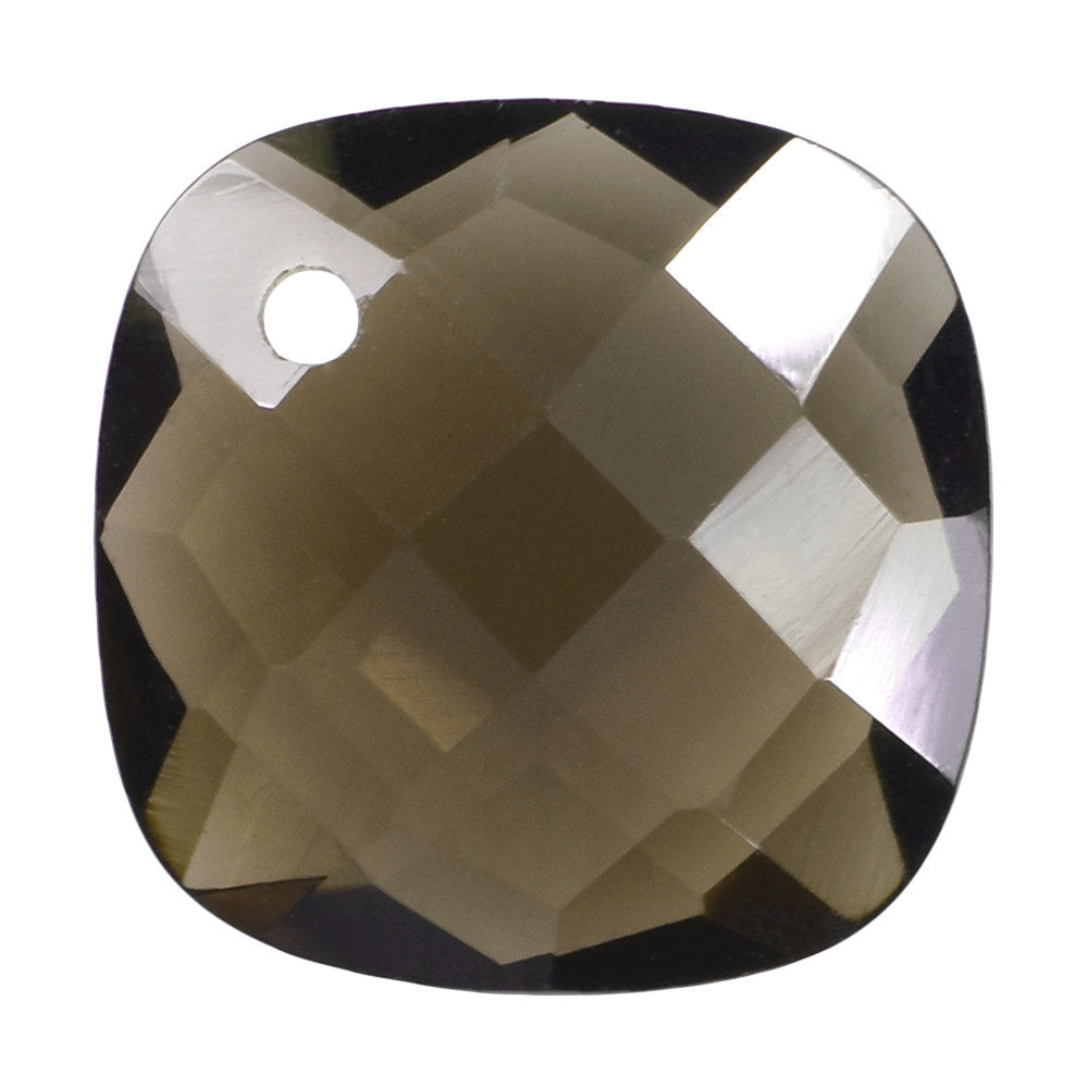 SMOKY QUARTZ BRIOLETTE CUSHION (FULL DRILL) 10MM 2.80 Cts.